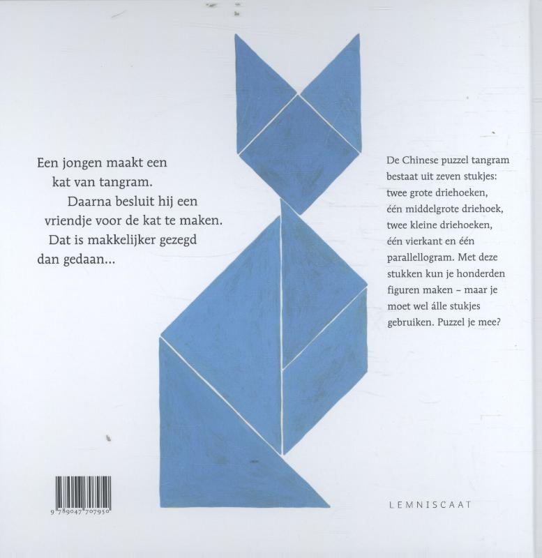 Tangramkat achterkant