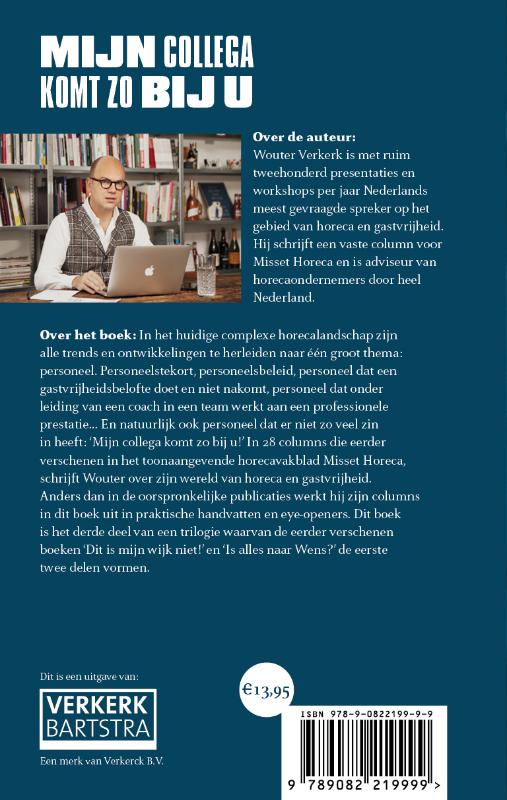 Mijn collega komt zo bij u achterkant