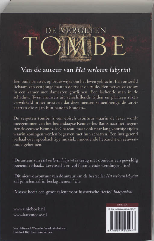 Vergeten Tombe achterkant