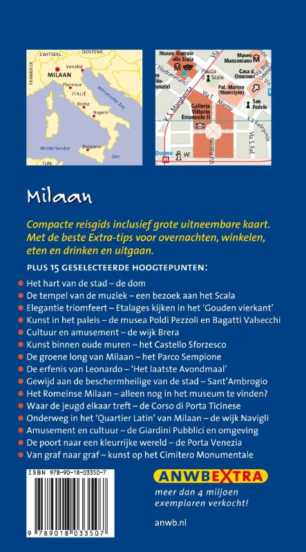 Milaan / ANWB extra achterkant