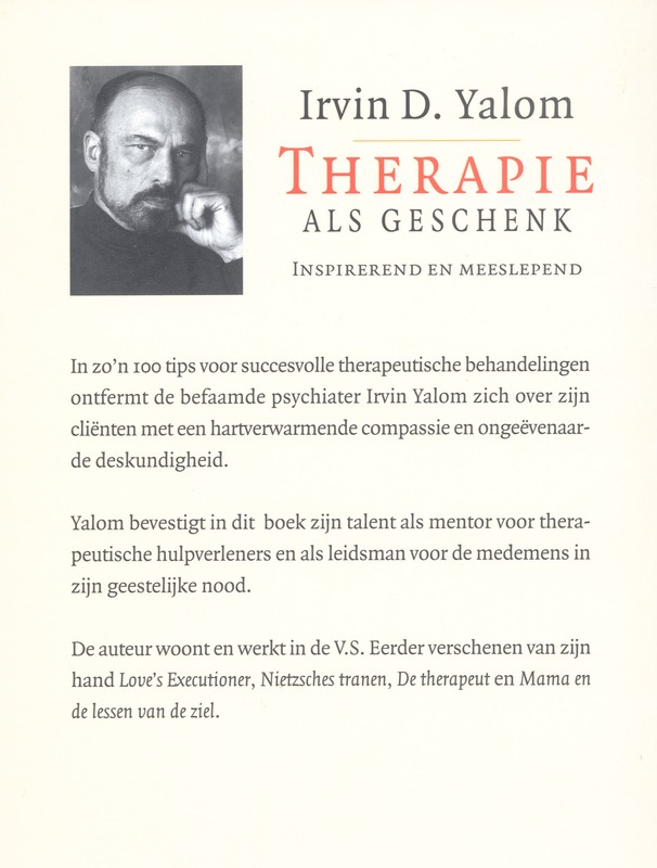Therapie als geschenk achterkant