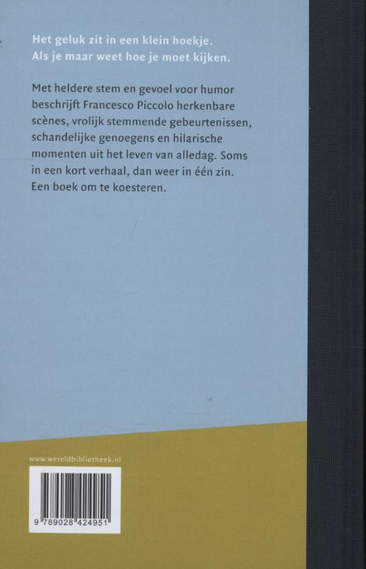 Momenten van onverwacht geluk achterkant