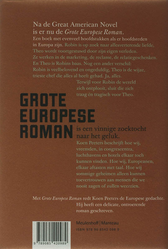 Grote Europese Roman achterkant