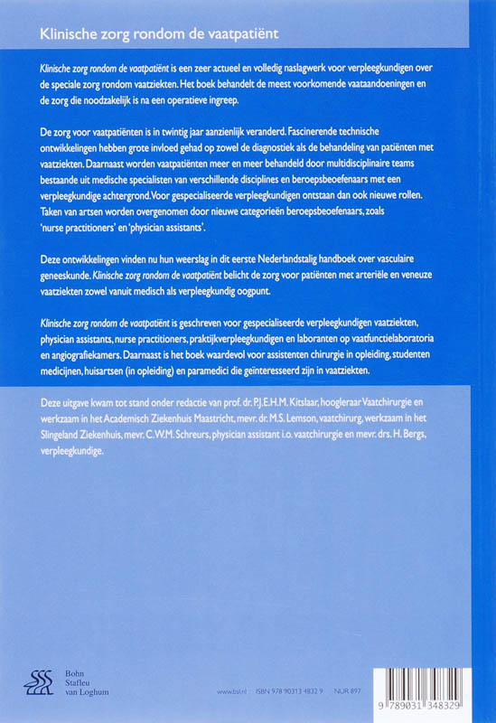 Klinische zorg rondom de vaatpatient / Zorg Rondom achterkant