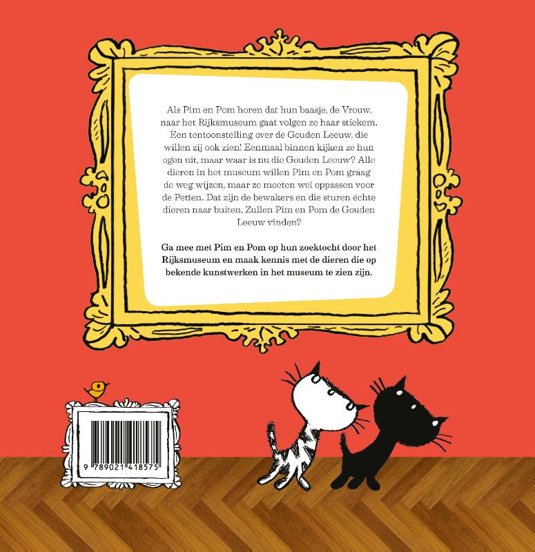 Pim en Pom in het Rijksmuseum / Pim en Pom achterkant