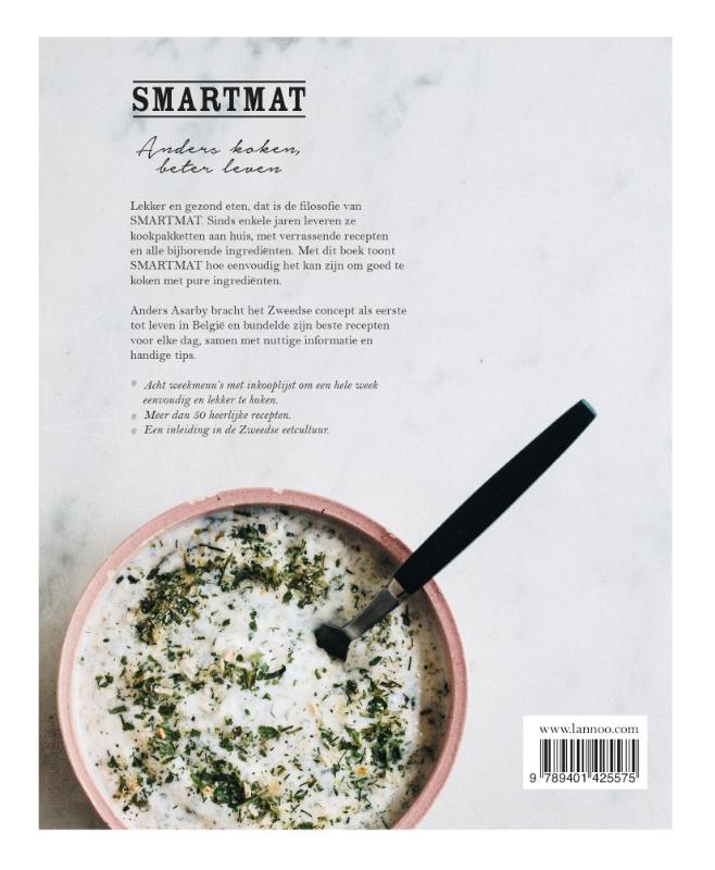 Het smartmat kookboek achterkant