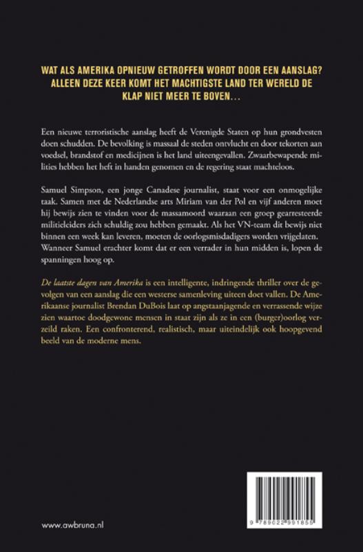 De Laatste Dagen Van Amerika achterkant