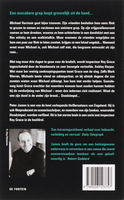 Doodsimpel / Roy Grace / 1 achterkant