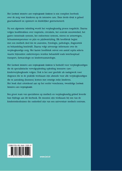 Leerboek intensive-care-verpleegkunde kinderen achterkant