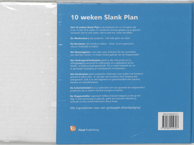 10 weken Slank Plan achterkant