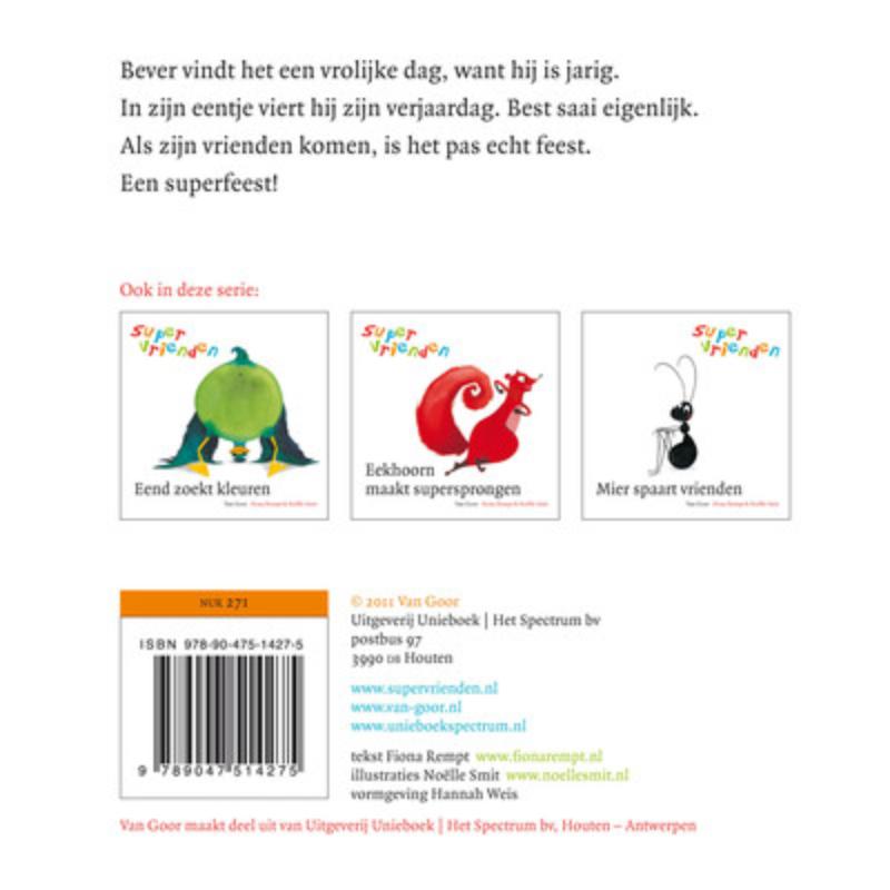 Bever viert een feestje / Supervrienden achterkant