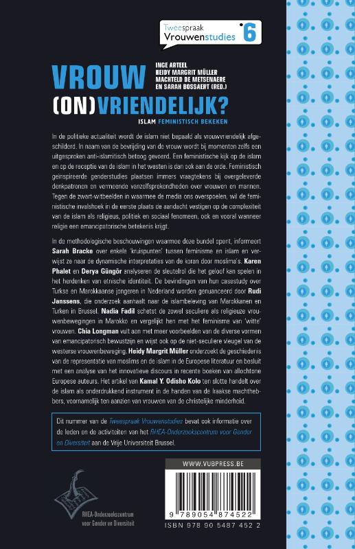 Vrouw(On)Vriendelijk? achterkant