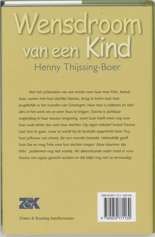 Wensdroom Van Een Kind achterkant