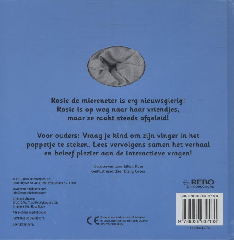 Nieuwsgierige Rosie achterkant
