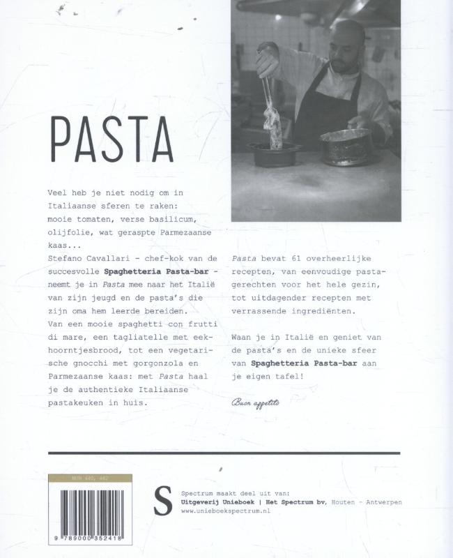 Pasta achterkant
