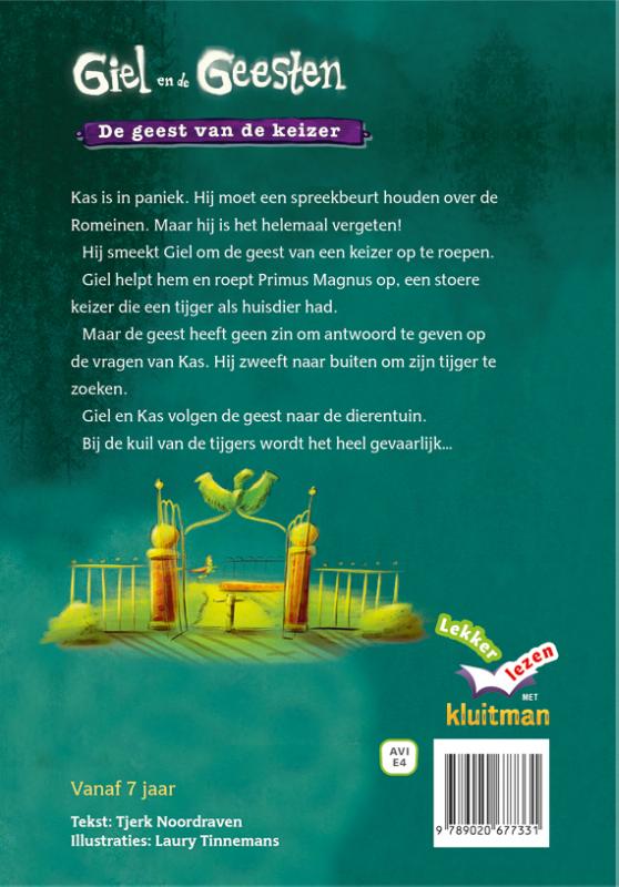 Lekker lezen met Kluitman  -  Giel en de Geesten De geest van de keizer achterkant