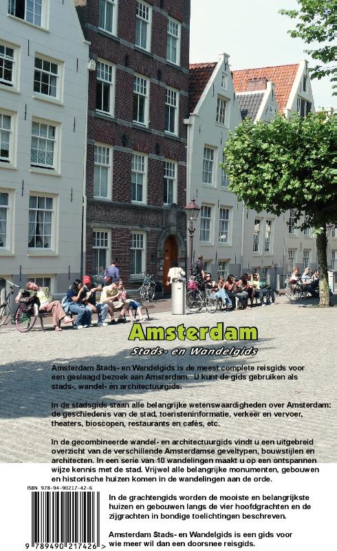 Amsterdam stads- en wandelgids achterkant