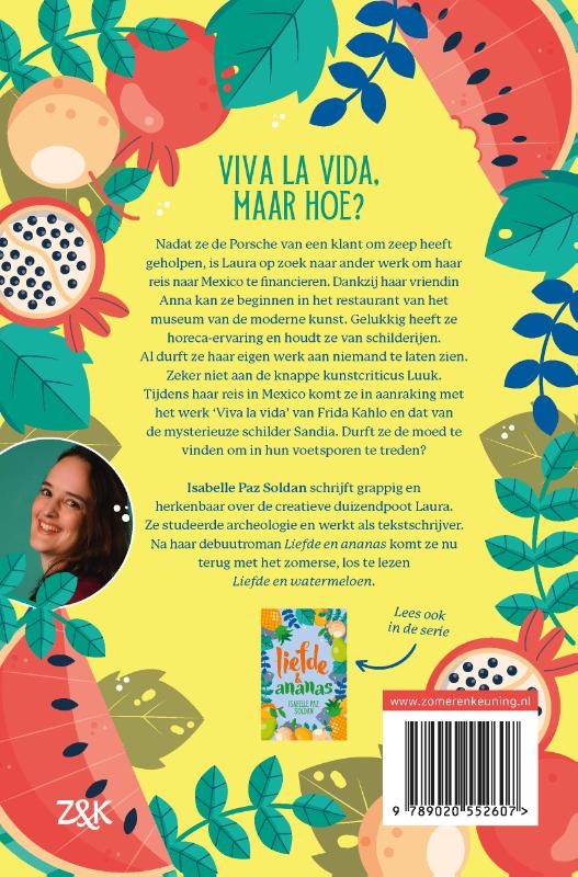 Liefde & watermeloen / Love & Fruits / 2 achterkant