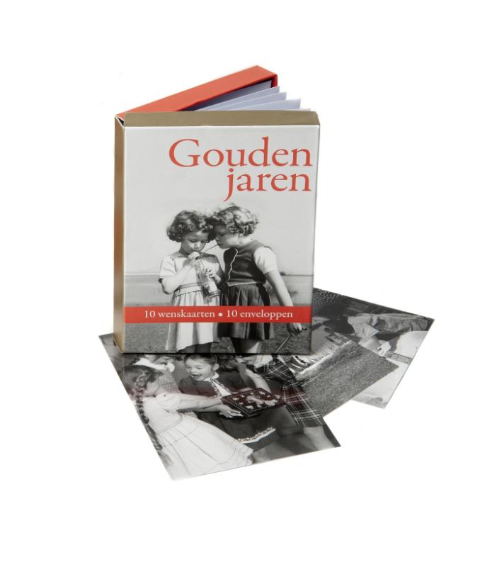 Gouden jaren. 10 wenskaarten + 10 enveloppen