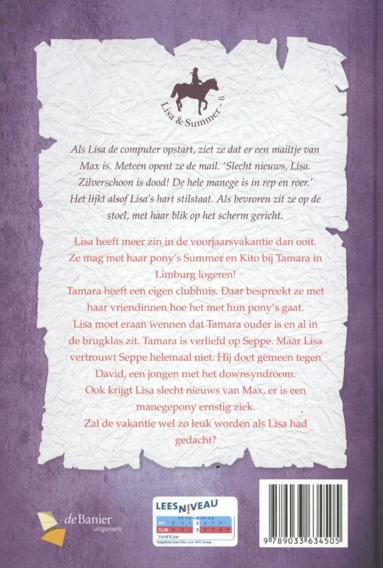 Pony's in nood / Lisa & Summer / 6 achterkant