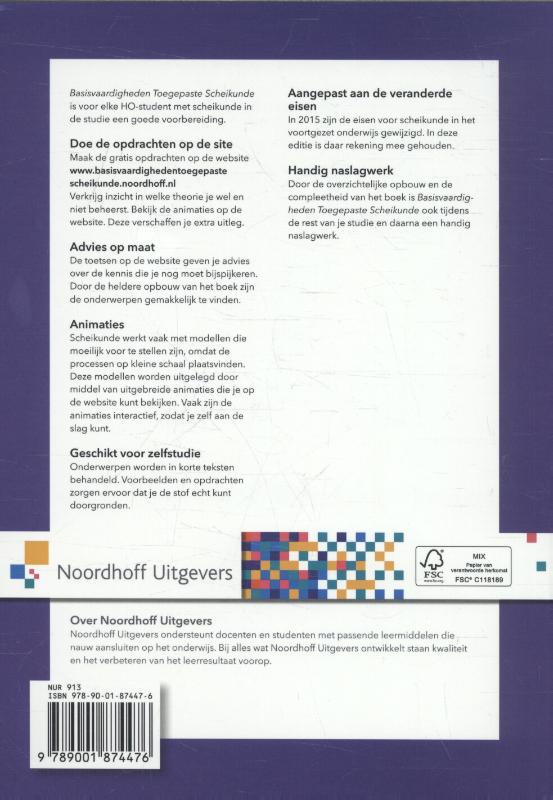 Basisvaardigheden toegepaste scheikunde voor het HO / Basisvaardigheden achterkant