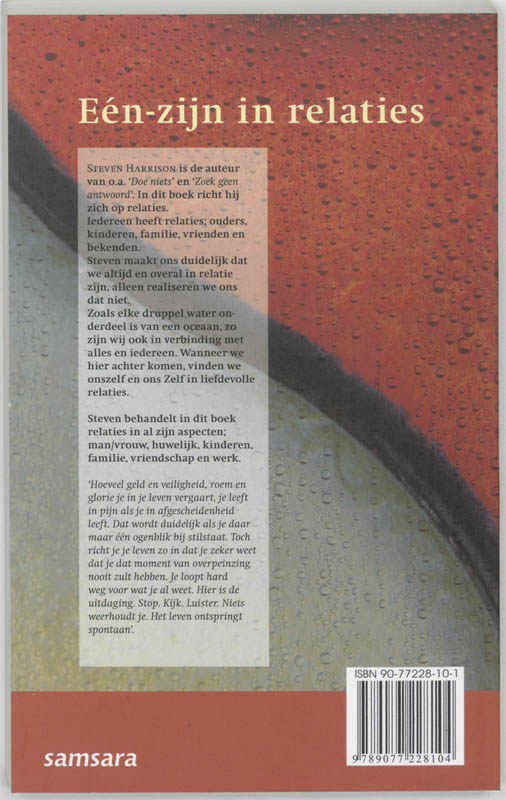 Een-zijn in relaties achterkant