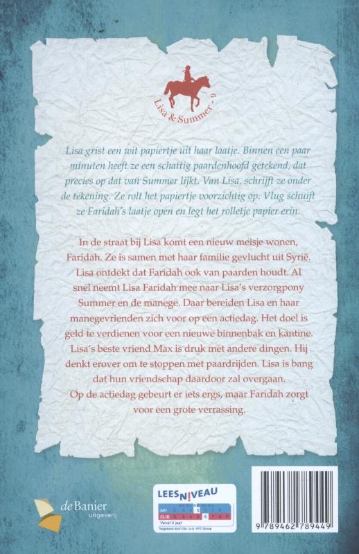 Actie op de manege / Lisa & Summer / 9 achterkant