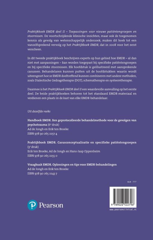 EMDR Deel II praktijkboek achterkant