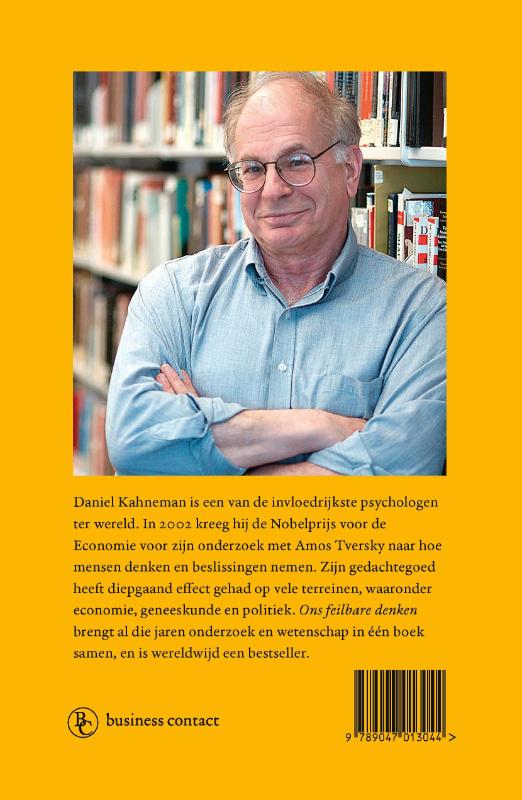 Ons feilbare denken achterkant