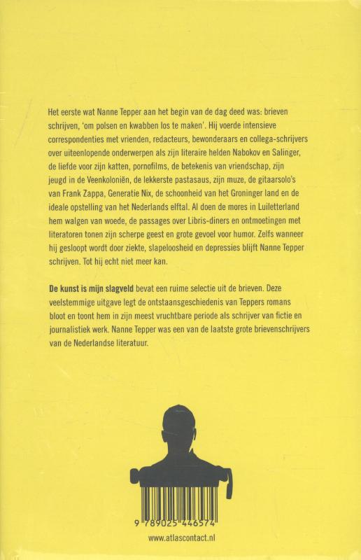 De kunst is mijn slagveld achterkant