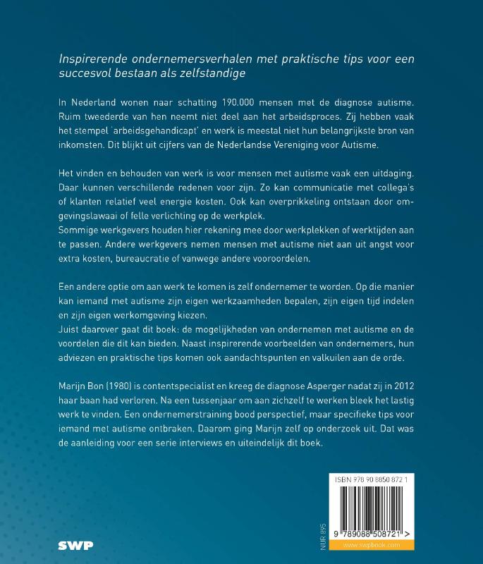 Ondernemen(d) met autisme achterkant