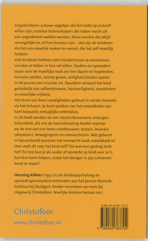 Over angstige, verdrietige en onrustige kinderen achterkant