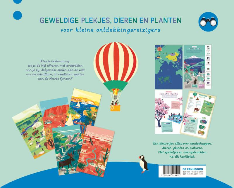 Reis rond de wereld voor kleine ontdekkingsreizigers achterkant