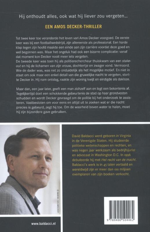 De geheugenman 1 achterkant