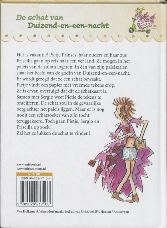 Pietje Prinses De Schat Van Duizend En Een Nacht achterkant