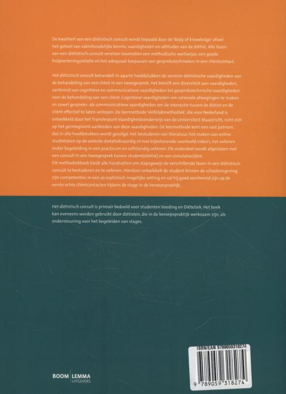 Het dietistisch consult achterkant