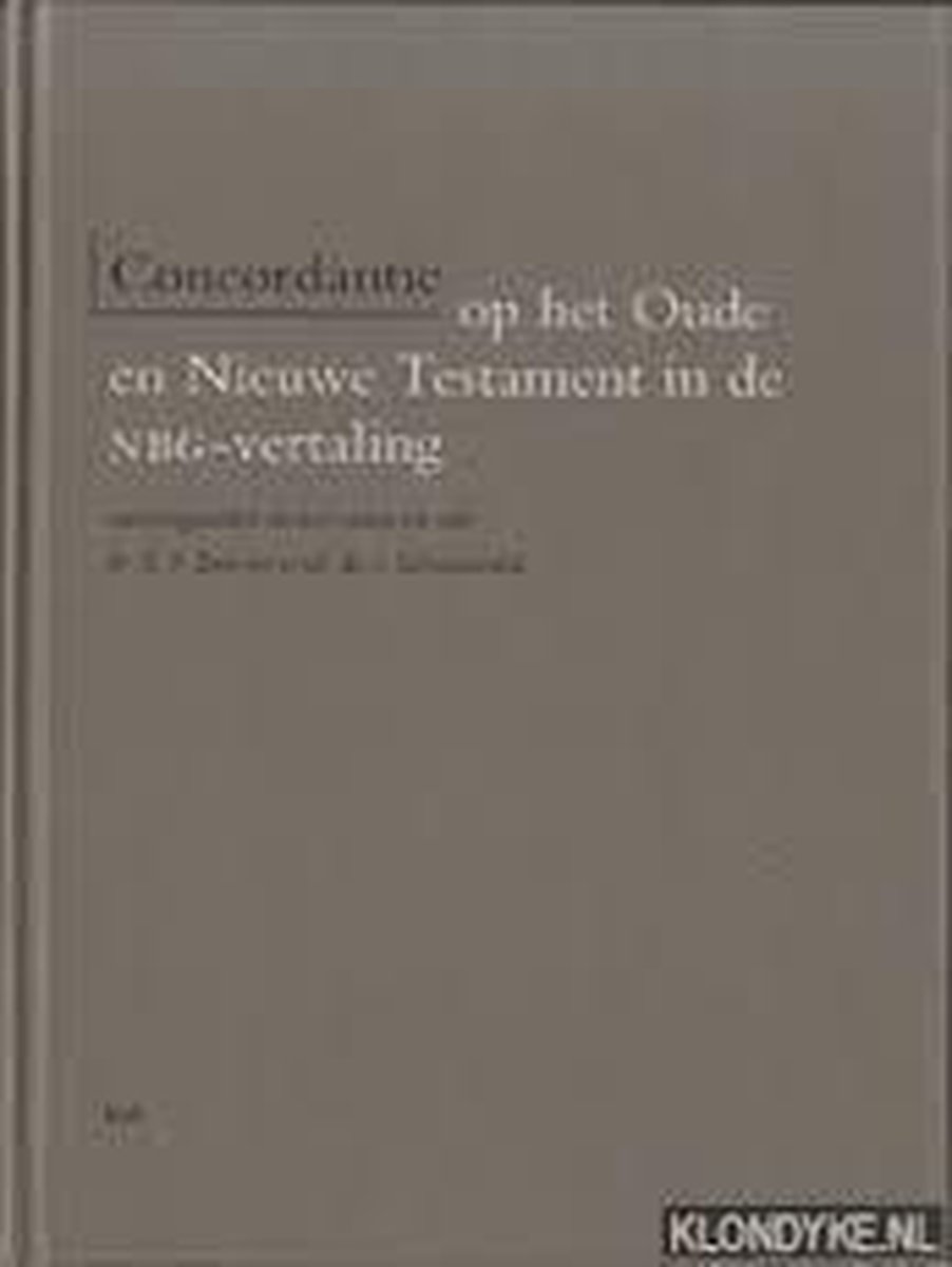 Concordantie Op Het Oude En Nieuwe Testa