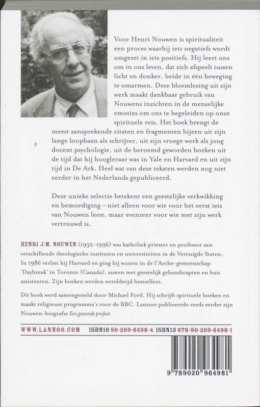 Spiritueel Leven Met Henri Nouwen achterkant