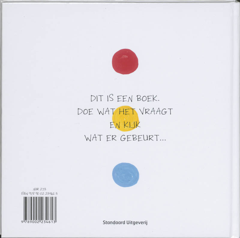 Een boek achterkant