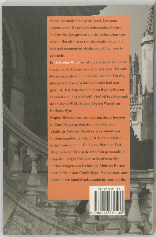 Het oog in 't zeil stedenreeks 6 - Oxbridge Blues achterkant