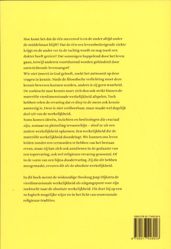 De Absolute Werkelijkheid achterkant