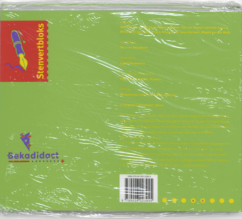 Rekenmakkers set 5 ex / E4 / Leerlingenboek / Stenvertblok achterkant