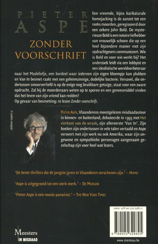 Zonder voorschrift achterkant