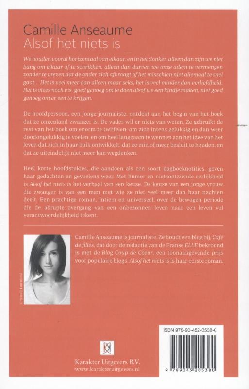 Alsof het niets is achterkant