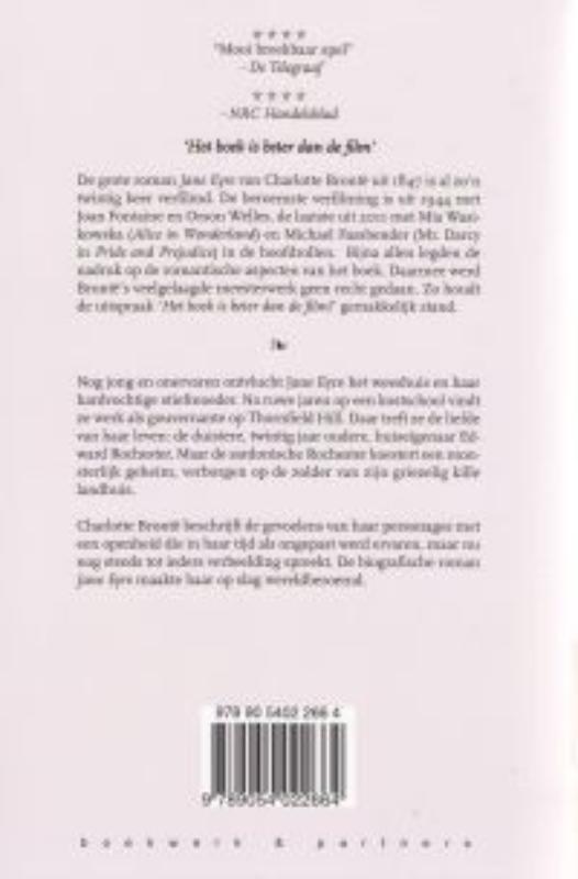 Jane eyre achterkant