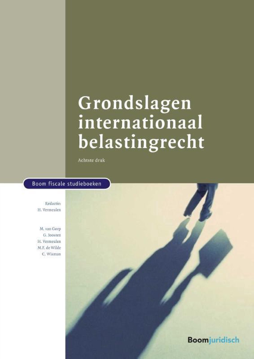 Boom fiscale studieboeken  -   Grondslagen internationaal belastingrecht