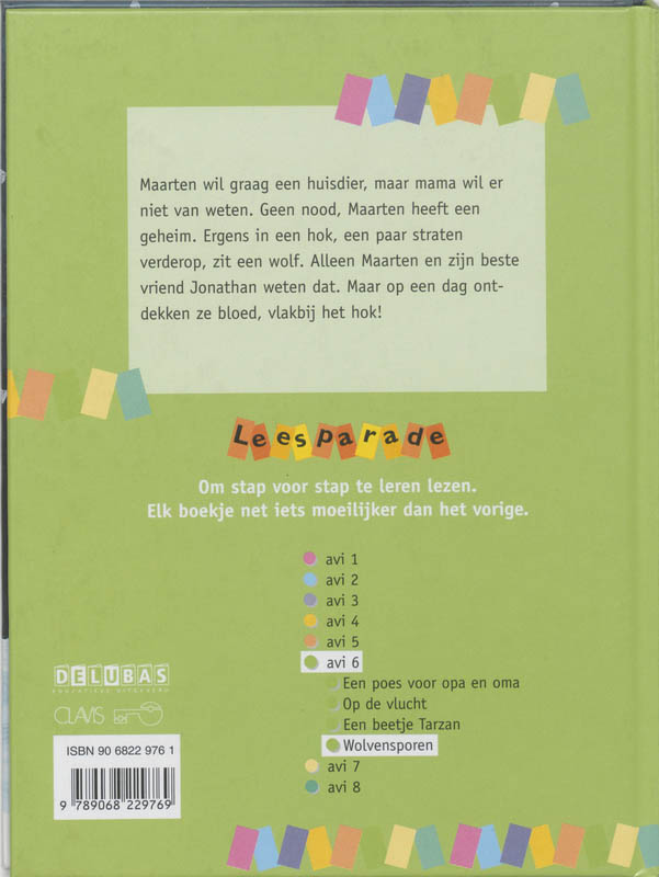 Wolvensporen / Leesparade / Avi-6 achterkant