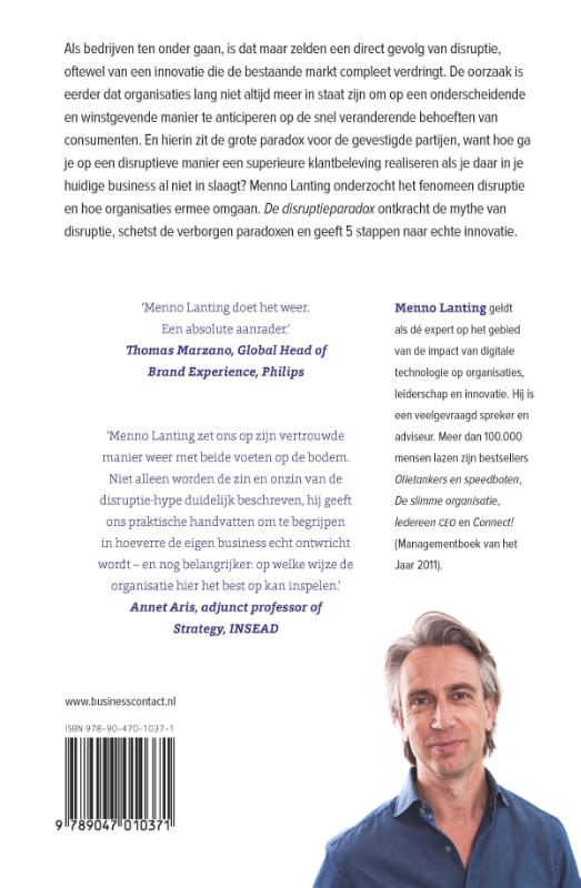 De disruptieparadox achterkant