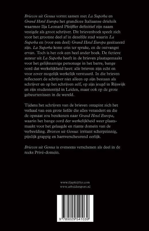 Brieven uit Genua achterkant