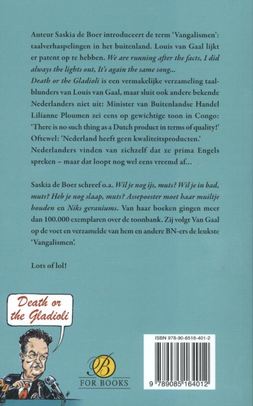 Death or the Gladioli achterkant